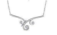 14K White Gold 0.25cttw Fancy Diamond Necklace