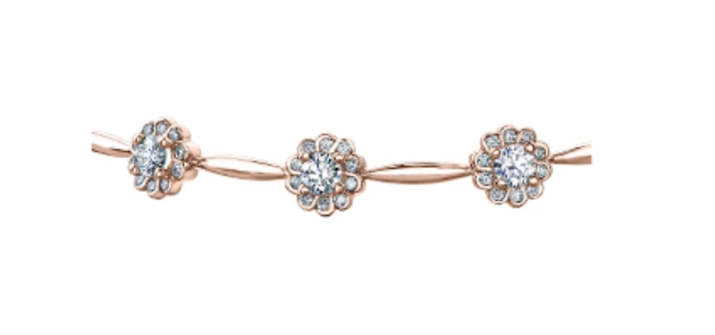 14K White Gold 2.03cttw Diamond Tennis Bracelet, 7"