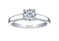 18K White Gold/Palladium Alloy (hypoallergenic) 0.50-1.00cttw Round Brilliant Solitaire Diamond Ring - / Carat Total