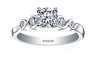 18K White Gold/Palladium Alloy (hypoallergenic) 0.50-1.00cttw Round Brilliant Multi-Stone Diamond Ring - / Carat Total