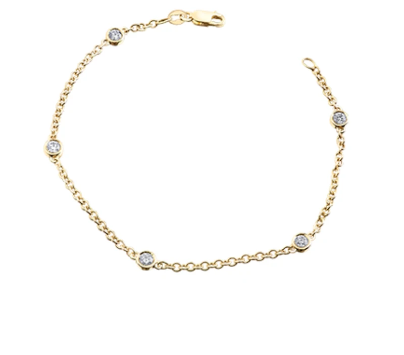 14K White Gold 0.90cttw Canadian Diamond Bracelet, 7"