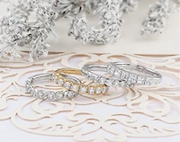 14K Yellow Gold 0.80cttw Round Brilliant Canadian Diamond Band - / 4.5