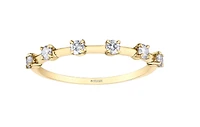 14K Yellow Gold 0.25cttw Canadian Diamond Band, 6.5