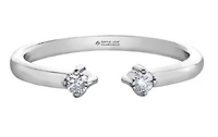 14K Yellow Gold 0.08cttw Canadian Diamond Ring, 6.5