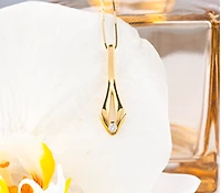 14K Yellow Gold 0.08cttw Round Brilliant Canadian Diamond Necklace