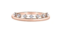 14K Yellow Gold 0.14cttw Canadian Diamond Band, 6.5