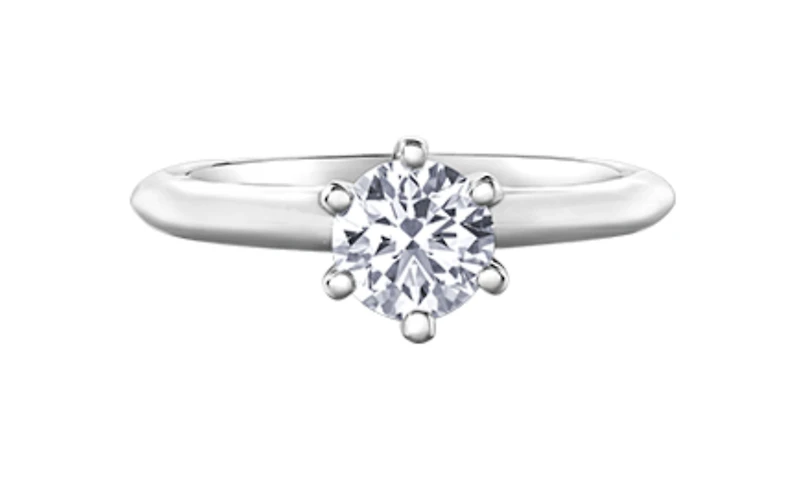 Platinum 0.30-0.70cttw Canadian Diamond Engagement Ring - 0.30 Carat /