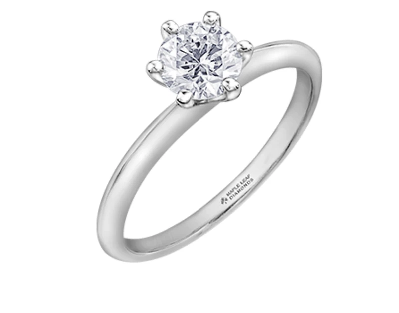Platinum 0.30-0.70cttw Canadian Diamond Engagement Ring - 0.30 Carat /