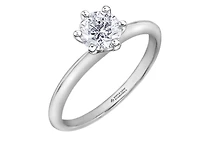 Platinum 0.30-0.70cttw Canadian Diamond Engagement Ring - 0.30 Carat /