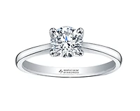 Platinum -0.70cttw Canadian Round Brilliant Diamond Engagement Ring