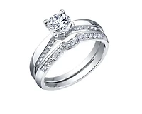 Platinum -0.82cttw Canadian Round Brilliant Diamond Engagement Ring