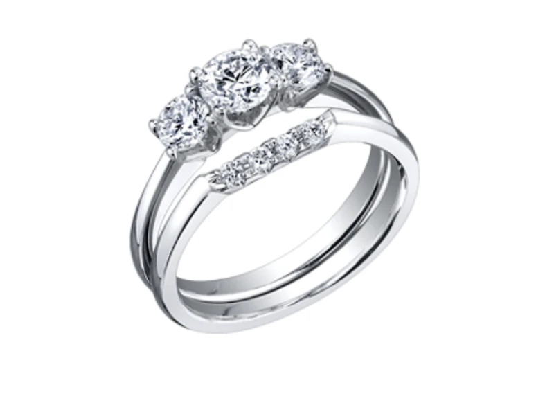 Platinum 0.50-1.00cttw Canadian Round Brilliant Multi Stone Diamond Engagement Ring - 0.50 Carat Total /