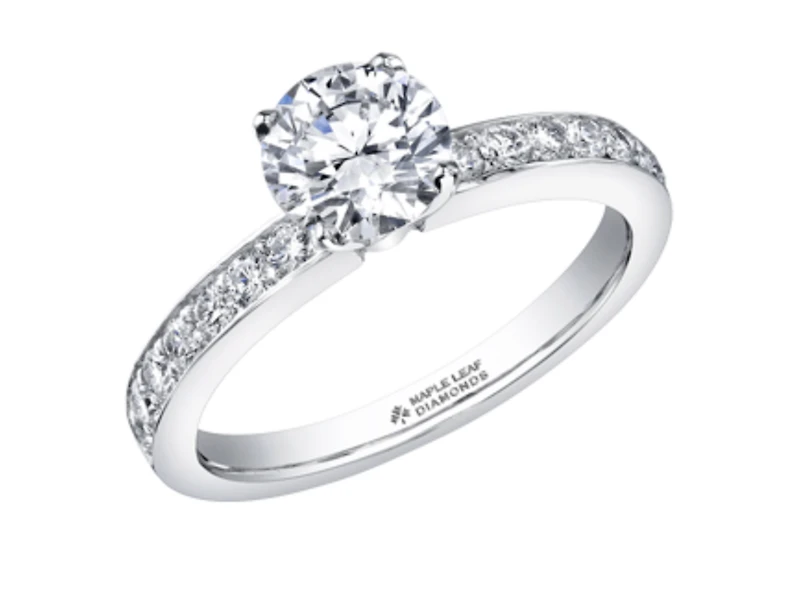 Platinum 0.69-2.49cttw Canadian Round Brilliant Diamond Engagement Ring, 6.5 - 0.69 Carat Total /