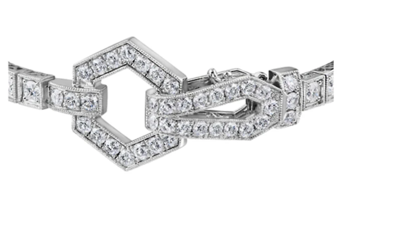 14K White Gold & Palladium Alloy (hypoallergenic) 4.00cttw Canadian Diamond Tennis Bracelet