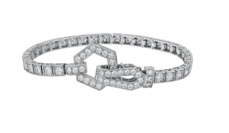 14K White Gold & Palladium Alloy (hypoallergenic) 4.00cttw Canadian Diamond Tennis Bracelet