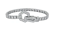 14K White Gold & Palladium Alloy (hypoallergenic) 4.00cttw Canadian Diamond Tennis Bracelet