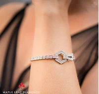14K White Gold & Palladium Alloy (hypoallergenic) 4.00cttw Canadian Diamond Tennis Bracelet