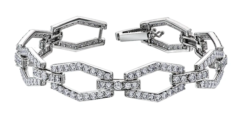 14K White Gold & Palladium Alloy (hypoallergenic) 6.00cttw Canadian Diamond Tennis Bracelet