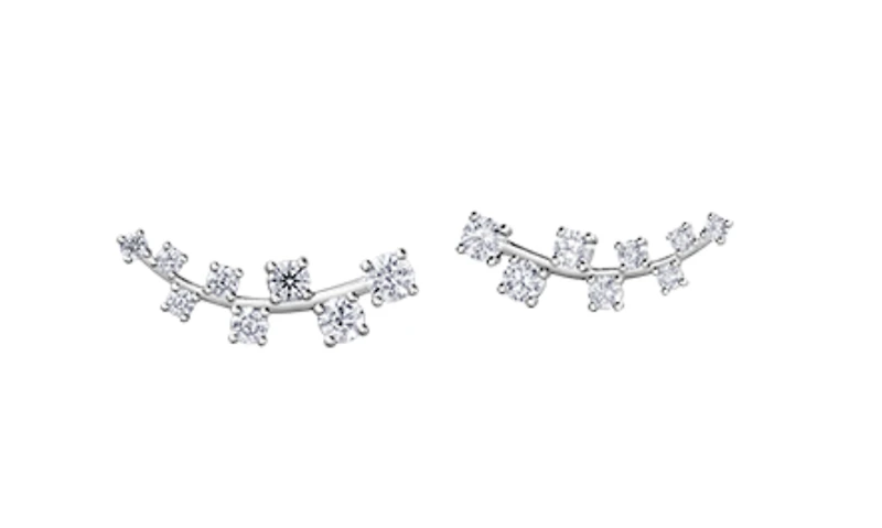 14K White Gold 1.02cttw Canadian Diamond Stud Earrings