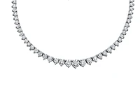 18K White Gold & Palladium Alloy (hypoallergenic) 9.03cttw Canadian Diamond Strand