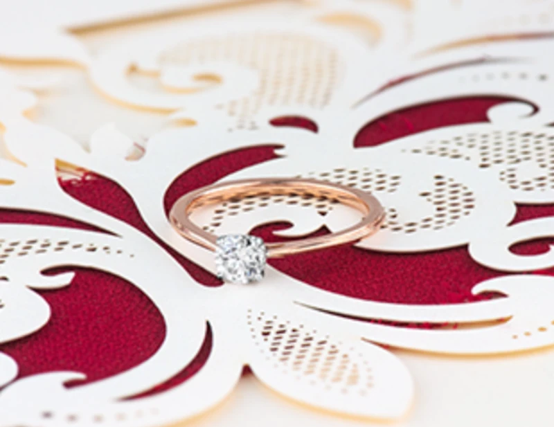 14K Rose Gold 0.40cttw Canadian Diamond Engagement Ring - /