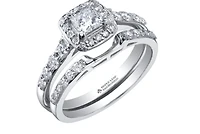 18K White Gold & Palladium Alloy (hypoallergenic) 1.65cttw Canadian Diamond Engagement Ring