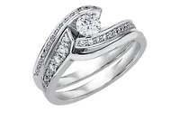 18K White Gold & Palladium Alloy (hypoallergenic) -1.15cttw Canadian Diamond Engagement Ring