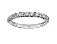 18K White, Yellow, or Rose Gold 0.50-1.50cttw Canadian Diamond Band - / Carat Total