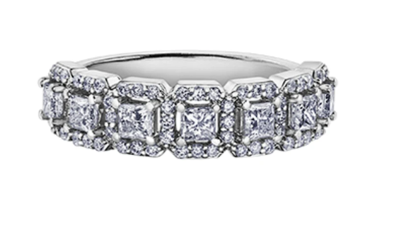 18K White, Yellow, or Rose Gold 1.03-2.00cttw Canadian Diamond Band - / Carat Total