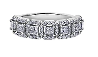 18K White, Yellow, or Rose Gold 1.03-2.00cttw Canadian Diamond Band - / Carat Total