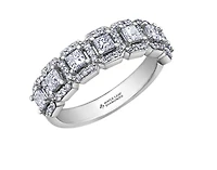 18K White, Yellow, or Rose Gold 1.03-2.00cttw Canadian Diamond Band - / Carat Total