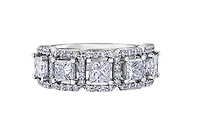 18K White, Yellow, or Rose Gold 1.03-2.00cttw Canadian Diamond Band - / Carat Total