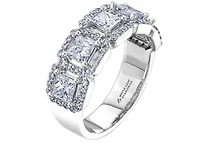 18K White, Yellow, or Rose Gold 1.03-2.00cttw Canadian Diamond Band - / Carat Total