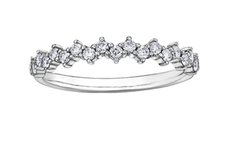 18K White, Yellow, or Rose Gold 0.30cttw Canadian Diamond Band - / 4.5