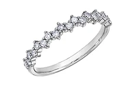 18K White, Yellow, or Rose Gold 0.30cttw Canadian Diamond Band - / 4.5