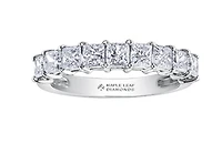 18K White, Yellow, or Rose Gold With Palladium Alloy (hypoallergenic) 1.35-2.07cttw Canadian Diamond Band - / Carat Total