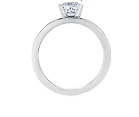 18K White Gold & Palladium Alloy (hypoallergenic) -1.00cttw Princess Cut Canadian Diamond Engagement Ring