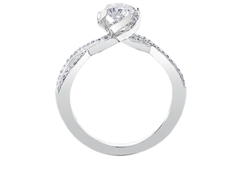 18K Gold Palladium Alloy (hypoallergenic) 0.70cttw Round Brilliant Canadian Diamond Engagement Ring