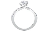 18K Gold Palladium Alloy (hypoallergenic) 0.70cttw Round Brilliant Canadian Diamond Engagement Ring