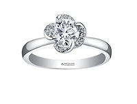 18K White Gold Palladium Alloy (hypoallergenic) 0.25-1.08cttw Round Brilliant Canadian Diamond Engagement Ring - / 0.25 Carat Total