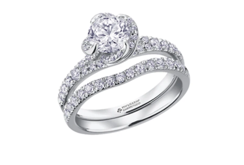 18K White Gold Palladium Alloy (hypoallergenic) 0.50-1.33cttw Round Brilliant Canadian Diamond Engagement Ring - / 0.51 Carat Total