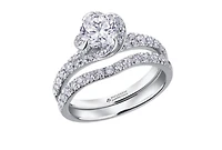 18K White Gold Palladium Alloy (hypoallergenic) 0.50-1.33cttw Round Brilliant Canadian Diamond Engagement Ring - / 0.51 Carat Total