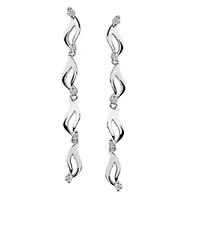 14K White Gold 0.20cttw Round Brilliant Canadian Diamond Earrings