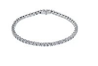 18K White Gold With Palladium Alloy(hypoallergenic) 4.40cttw Canadian Diamond Tennis Bracelet