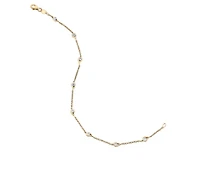 14K Yellow Gold 0.32cttw Canadian Diamond Tennis Bracelet