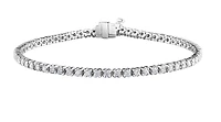 14K White Gold 2.00cttw Canadian Diamond Tennis Bracelet