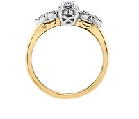 10K Yellow Gold 0.10cttw Canadian Diamond Engagement Ring