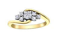 10K Yellow Gold 0.40cttw Round Brilliant Canadian Diamond Engagement Ring