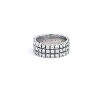 14K White Gold 2.35cttw Diamond Eternity Ring, Size 6.5