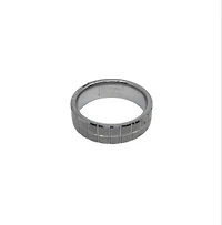 Tungsten Checker Design LIMITED EDITION Ring - Size 10